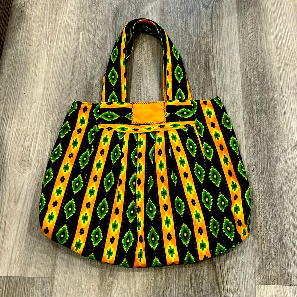 Upcycled boho vintage beach bag, EUC